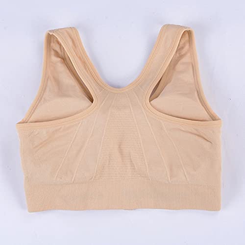 Sfit Sujetador Deportivo Mujer 2/3Pack Cierre Delantero Cremallera de Apertura Frontal Sujetador Alto ImpactoAlmohadilla Extraíble Sin llantas Cómodo Ropa Mujer para Entrenamiento Yoga Físico