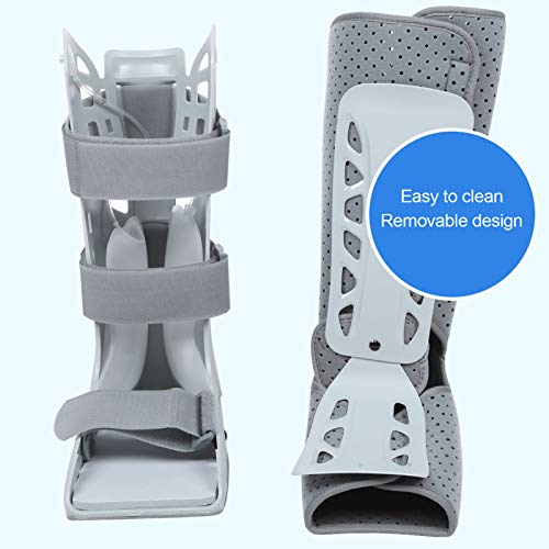 Shanrya Bota Corta con Punta Rota, Bota Estabilizadora Eficaz del Pie, Antideslizante, Liviana, Estable, Cómoda para Esguince de Tobillo, Fractura de Tobillo(Transpirable (Gris), S)