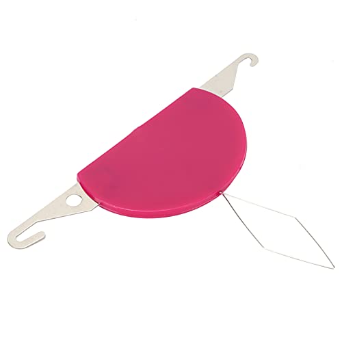 Shanrya Enhebrador Simple, Enhebrador de Agujas Herramienta de Enhebrado de Fatiga Ocular de Color 3 en 1 Bucle de Alambre para Agujas Oculares Pequeñas(Rosa roja)