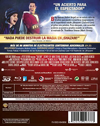 ¡Shazam! Blu-Ray 3d + 2d Steelbook [Blu-ray]
