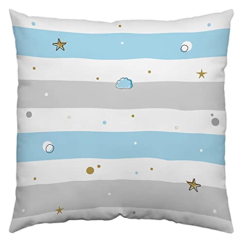 Sheepworld 47241 - Cojín Reversible (poliéster, 40 x 40 cm), diseño de ángel de la Guarda