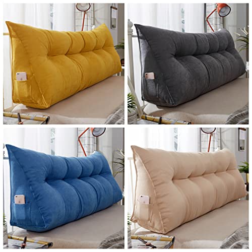 Shelf Almohada Triangular para Cabecera, Cojín De Soporte para Respaldo De Cabecera, Cuña Triangular Y Posicionadores Corporales Almohada De Lectura para Litera De Día