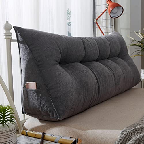 Shelf Almohada Triangular para Cabecera, Cojín De Soporte para Respaldo De Cabecera, Cuña Triangular Y Posicionadores Corporales Almohada De Lectura para Litera De Día