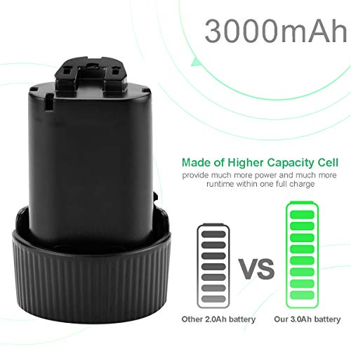 Shentec 10.8V-12V 3.0Ah Batería Compatible con Makita BL1013 BL1014 194550-6 194551-4 195332-9