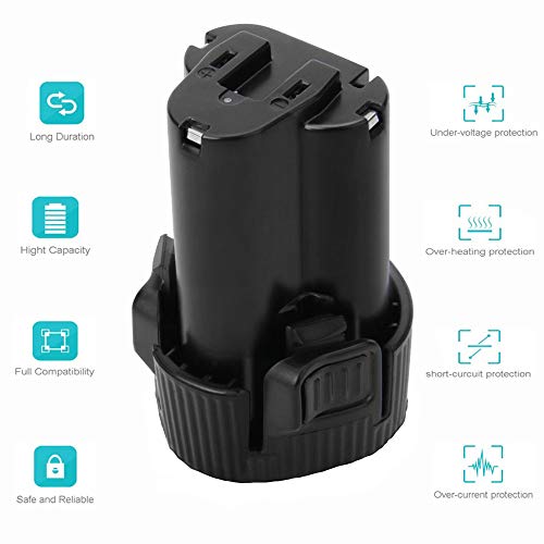 Shentec 10.8V-12V 3.0Ah Batería Compatible con Makita BL1013 BL1014 194550-6 194551-4 195332-9