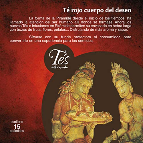 Ship - Té Rojo Cuerpo del Deseo - Infusión con 15 Pirámides - Contiene Propiedades Digestivas - Sabor Dulce - Infusión Digestiva - Aporta Bienestar y Tranquilidad