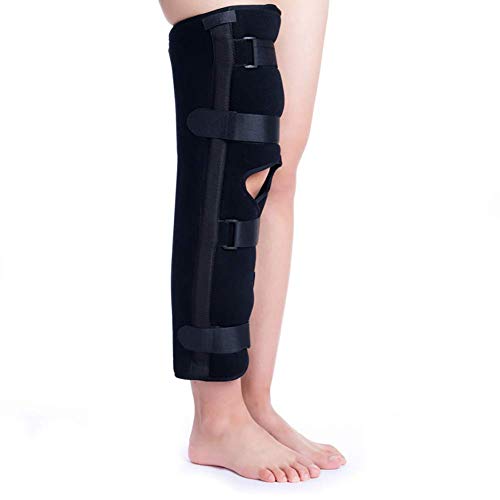 SHKUU Soporte para piernas con Tobillera, inmovilizador Rodilla, Soporte Completo para piernas, Transpirable y Ligero para Rodillas Antes y después la operación y Lesiones