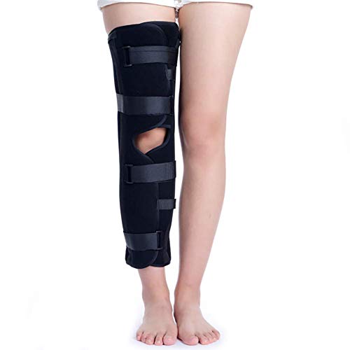 SHKUU Soporte para piernas con Tobillera, inmovilizador Rodilla, Soporte Completo para piernas, Transpirable y Ligero para Rodillas Antes y después la operación y Lesiones