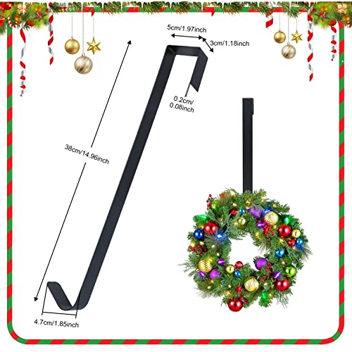 Shorant 38CM Colgador Corona Navidad Gancho de Puerta para Colgar Gancho Individual Puerta Ganchos Multiusos para Decoración de Puertas, para Coronas y Guirnaldas, Decoración de Bodas