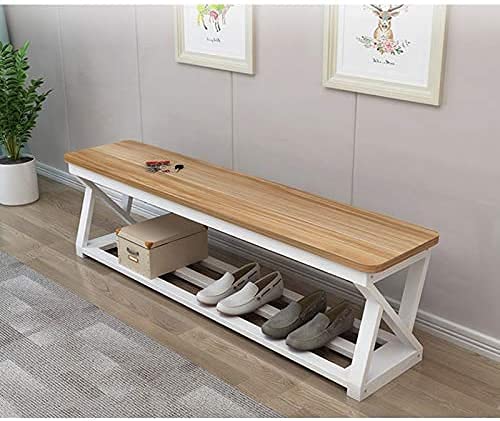 SHSM Banco de Madera Iza, Gimnasio de Acero Cambio de Sala de Zapatos, Banco de Compras Banco de Descanso/Zapatería Pesada resistente