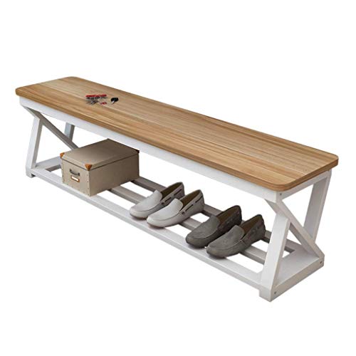 SHSM Banco de Madera Iza, Gimnasio de Acero Cambio de Sala de Zapatos, Banco de Compras Banco de Descanso/Zapatería Pesada resistente