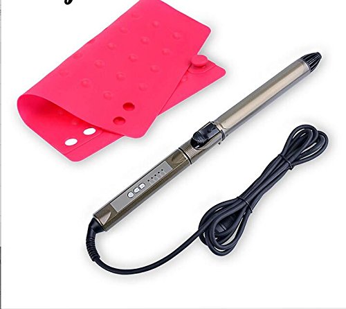 Shuangklei Moldeador De Cabello Rizador De Cabello Férula Rotación Wand Stick Ola Herramientas De Estilo + Calor Prueba Mat