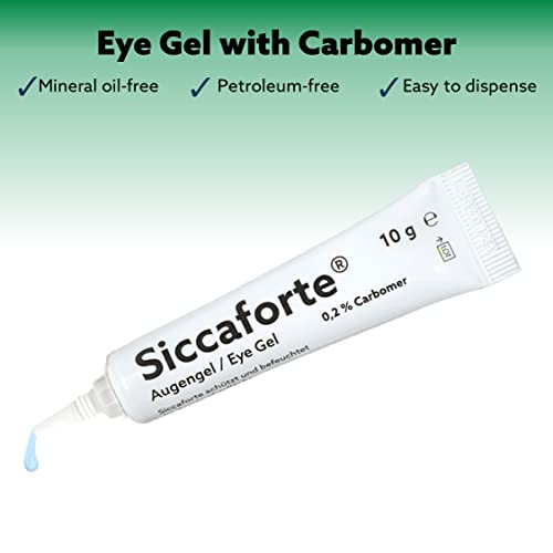 Siccaforte | Lágrimas Artificiales con Carbómero | Suaves, Hidratantes y Reparadoras | Ayudan con los Ojos Irritados | Alivio a Largo Plazo