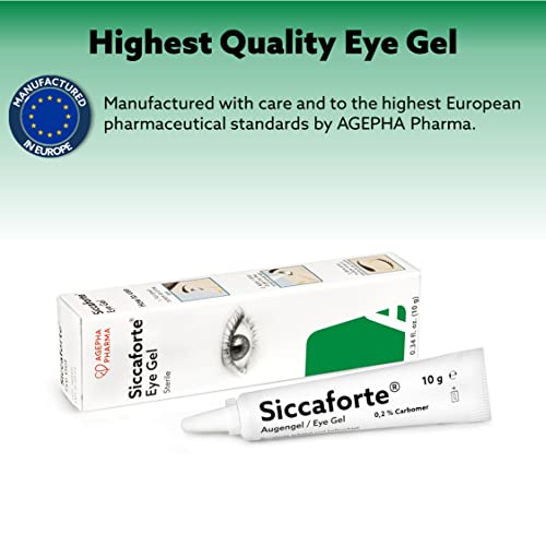 Siccaforte | Lágrimas Artificiales con Carbómero | Suaves, Hidratantes y Reparadoras | Ayudan con los Ojos Irritados | Alivio a Largo Plazo