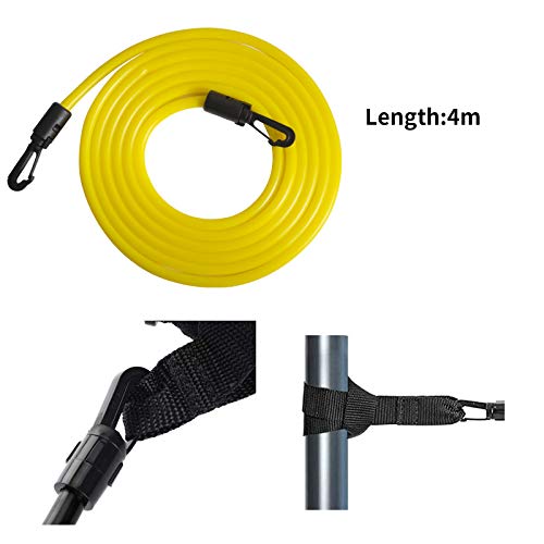 Silingsan Cinturón de Natación, Cinturón de Entrenamiento de Natación, Ajustable Cuerda Elástica Duradera para Entrenamiento de Piscina, Exteriores Cinturón de Resistencia para Natación
