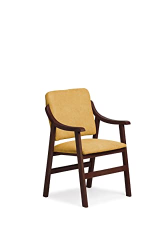Silla Comedor Colores (Mostaza, Nogal)