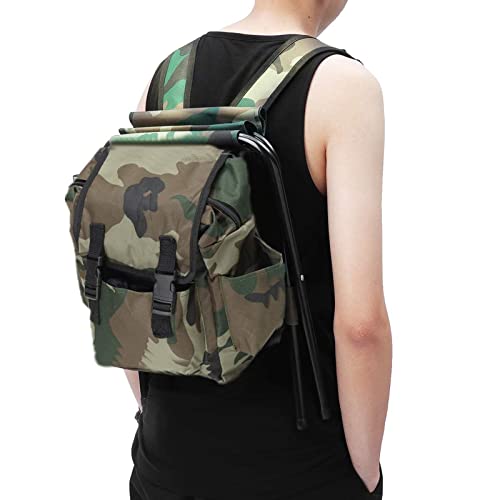 Silla De Camping Plegable Taburete Mochila, Mini Silla Plegable Al Aire Libre, Bolsa De Mesa con Asiento Portátil para Pesca En Interiores Al Aire Libre Viajes Senderismo Playa Barbacoa
