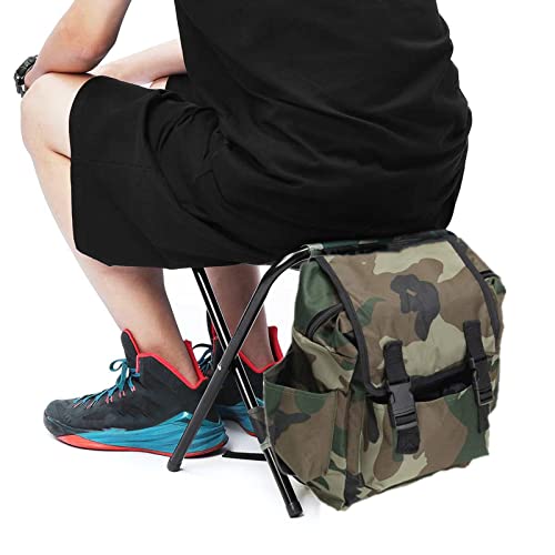 Silla De Camping Plegable Taburete Mochila, Mini Silla Plegable Al Aire Libre, Bolsa De Mesa con Asiento Portátil para Pesca En Interiores Al Aire Libre Viajes Senderismo Playa Barbacoa