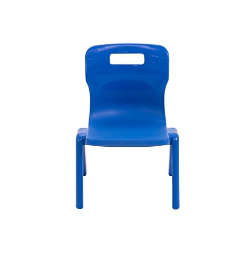 Silla de Clase Titan de una Pieza, plástico, Azul, tamaño 1, para niños con Edades de 1 a 2 años, 6 Unidades