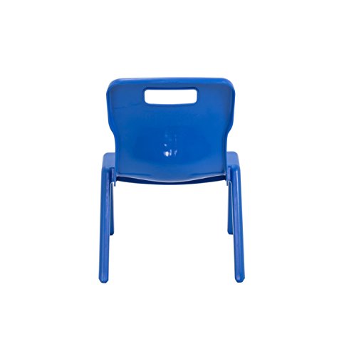 Silla de Clase Titan de una Pieza, plástico, Azul, tamaño 1, para niños con Edades de 1 a 2 años, 6 Unidades