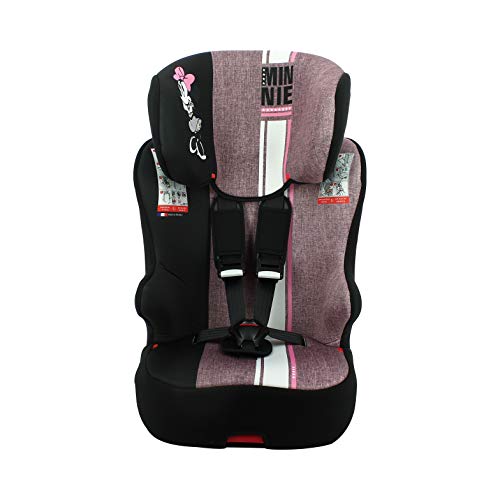 Silla de coche para Bebe isofix RACER grupo 1/2/3 (9-36kg) - con proteccion lateral -Disney First Minnie
