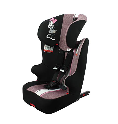 Silla de coche para Bebe isofix RACER grupo 1/2/3 (9-36kg) - con proteccion lateral -Disney First Minnie