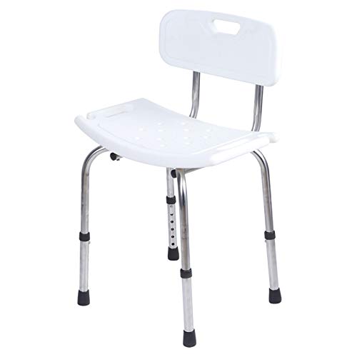 Silla De Ducha, Viene Con Manija Lateral Incorporada Asientos De Ducha SEGUROS Y ESTABLES DISEÑO ÚNICO DE ORIFICIOS DE DRENAJE Asientos De Baño Portátiles Para Personas Mayores Para Bañarse