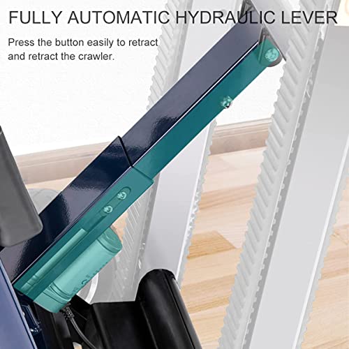 Silla de evacuación móvil para escaleras, salvaescaleras plegable de transporte, silla auxiliar de escalera, capacidad de carga: 160 kg 350 lb
