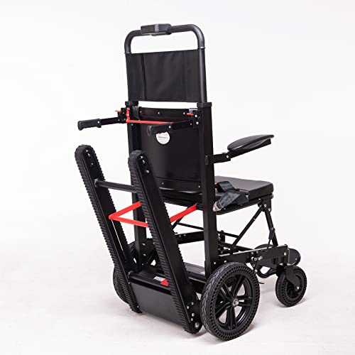 Silla de Ruedas eléctrica para Subir escaleras Rueda Celular ampliada de Lujo Silla de Ruedas Plegable portátil Asistencia para discapacitados Motor 200W Super Resistencia
