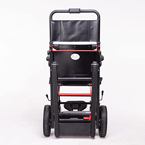 Silla de Ruedas eléctrica para Subir escaleras Rueda Celular ampliada de Lujo Silla de Ruedas Plegable portátil Asistencia para discapacitados Motor 200W Super Resistencia