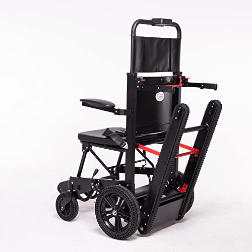 Silla de Ruedas eléctrica para Subir escaleras Rueda Celular ampliada de Lujo Silla de Ruedas Plegable portátil Asistencia para discapacitados Motor 200W Super Resistencia