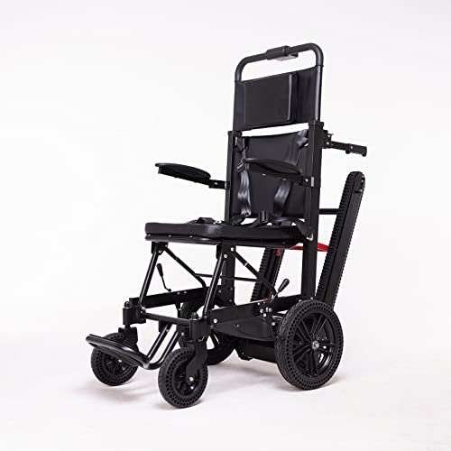 Silla de Ruedas eléctrica para Subir escaleras Rueda Celular ampliada de Lujo Silla de Ruedas Plegable portátil Asistencia para discapacitados Motor 200W Super Resistencia