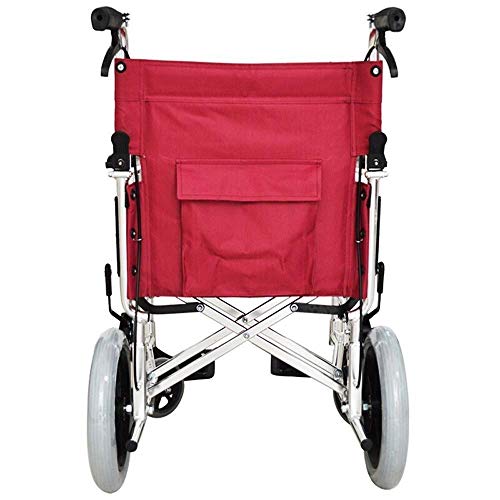 Silla de Ruedas Plegable súper Liviana, llanta Inflable portátil de aleación de Aluminio para Personas Mayores, Carrito de Turismo, portátil