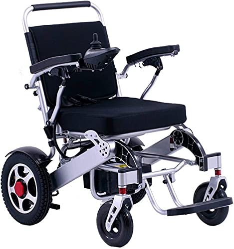 Silla de ruedas Silla de ruedas eléctrica inteligente Scooter eléctrico para discapacitados Ancianos Ancianos Coche de viaje Plegable completamente automático Sillas de ruedas ligeras Marco de cuatro
