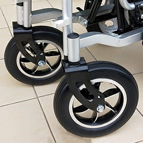Sillas de ruedas de 10 pulgadas/250 mm, piezas de repuesto de ruedas de gran tamaño para sillas de ruedas, ruedas de andador, estable y silencioso, conducción segura, paquete de 2
