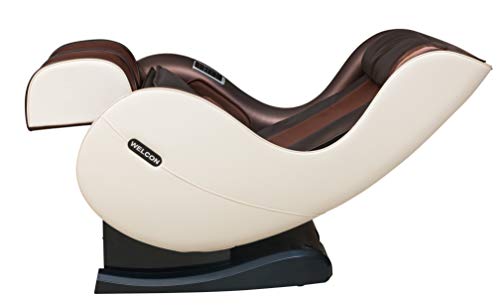 Sillón de Masaje WELCON EASYRELAXX en Beige marrón con función de Calor Programas automáticos Masaje de Amasado Masaje de golpeteo Masaje con Rodillos Masaje con airbag Sillón de compresión