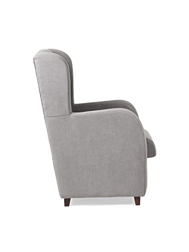 Sillón Orejero Estrecho. Especial Ancho: 67 cm. Medidas 107x80x67 cm. Tela Antimanchas (Gris)