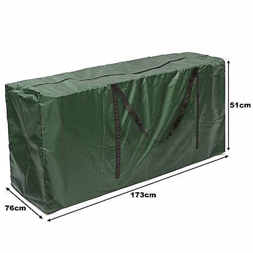 Silvotek Bolsa de cojín para Exteriores - Bolsas de Almacenamiento de Muebles para Exteriores duraderas 210D, Bolsa de Almacenamiento con cojín para jardín con Cremallera y Asas y Gran Capacidad