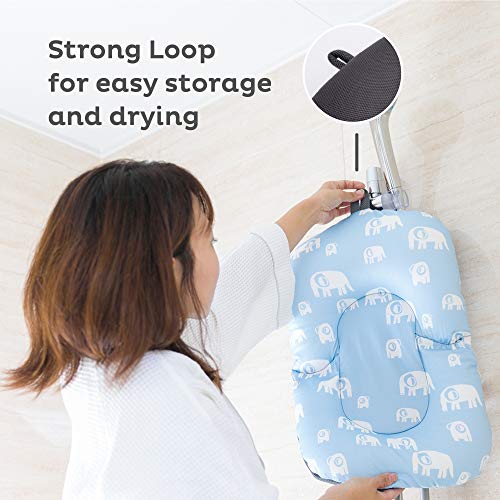 SIMPLY GOOD. The Original Baby Floaty, almohada de baño para recién nacidos de hasta 6 meses, desde el primer baño, probada en seguridad (ojos grises sobre blanco)