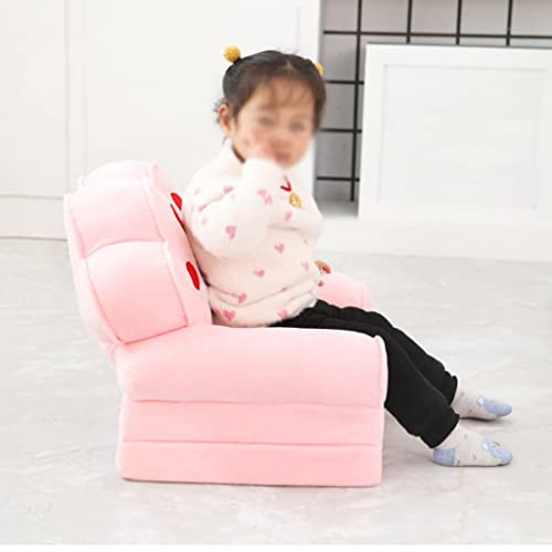 SINKITA Sillón Cama Plegables Sillon Bebe,Multifuncional Sillón para Niños Asiento Sofá Mini Silla para Niños Sillón Infantil Taburete para Niños Salas De Juegos Infantiles Niñas-B