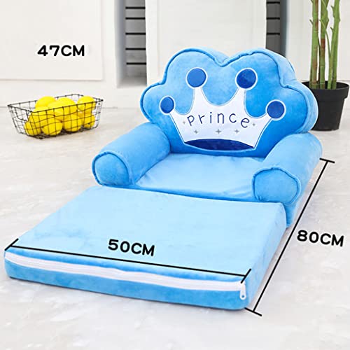 SINKITA Sillón Cama Plegables Sillon Bebe,Multifuncional Sillón para Niños Asiento Sofá Mini Silla para Niños Sillón Infantil Taburete para Niños Salas De Juegos Infantiles Niñas-B
