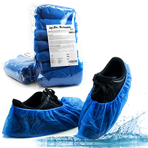Sir Rakoon | Calzado Desechable Grande Antideslizante e Impermeable Ultra Resistente, x50 | Para Botas o Zapatos | Fabricado en Europa
