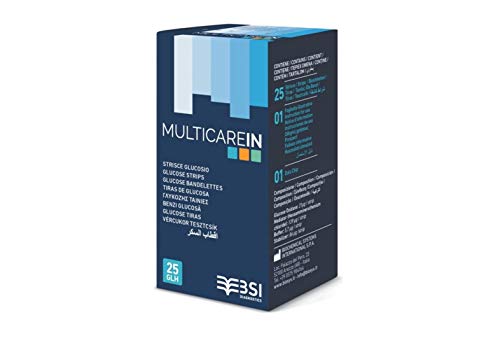 Sistema de Bioquímica Intern Multicare En 25 tiras de glucosa