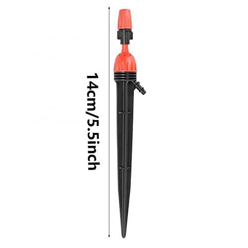 Sistema de Riego Por Micro Goteros Emisores de Goteros Para Riego de Jardín Riego Por Goteo Micro Ajustable de Plástico Goteros de Riego de Flujo de Agua, 2 In 1,Racor de Tubería de 4/7 Mm 20 Piezas