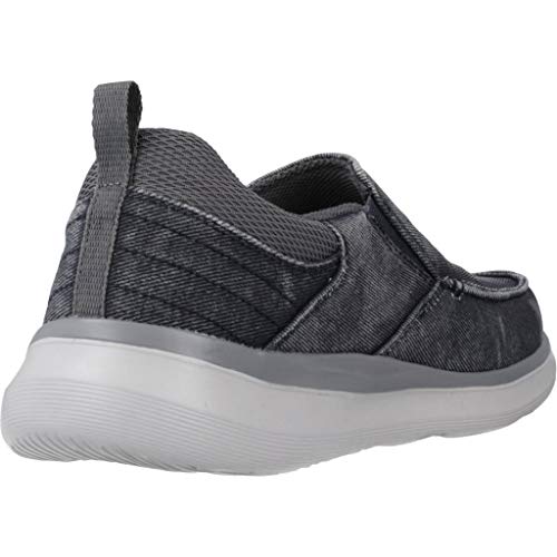 Skechers Delson 2.0 Larwin, Zapatillas Hombre, Azul (Blue Canvas BLU), 45 EU