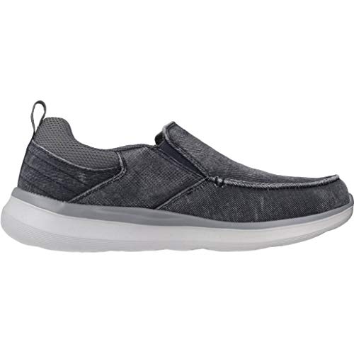 Skechers Delson 2.0 Larwin, Zapatillas Hombre, Azul (Blue Canvas BLU), 45 EU