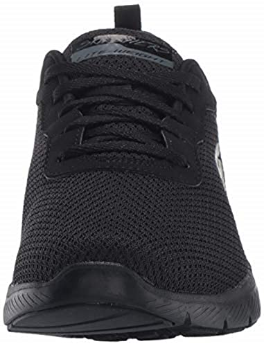 Skechers Flex Appeal 3.0-First Insight, Zapatillas Mujer, Negro (BBK Black Mesh/Trim), 38.5 EU