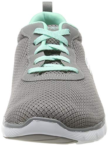 Skechers Flex Appeal 3.0-First Insight, Zapatillas Mujer, Varios Colores (Gymn Black Mesh/Trim), 38 EU
