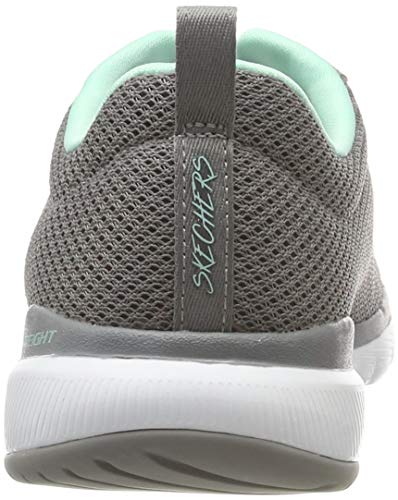 Skechers Flex Appeal 3.0-First Insight, Zapatillas Mujer, Varios Colores (Gymn Black Mesh/Trim), 38 EU