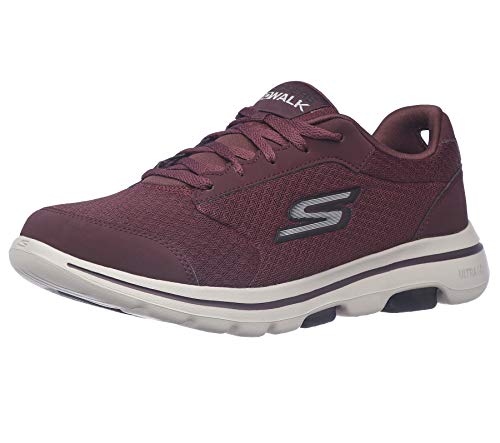Skechers Go Walk 5 Qualify, Zapatillas Hombre, borgoña, 40 2/3 EU